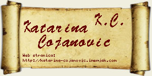 Katarina Ćojanović vizit kartica